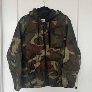 Camo Woobie Jacket With Hood (small)